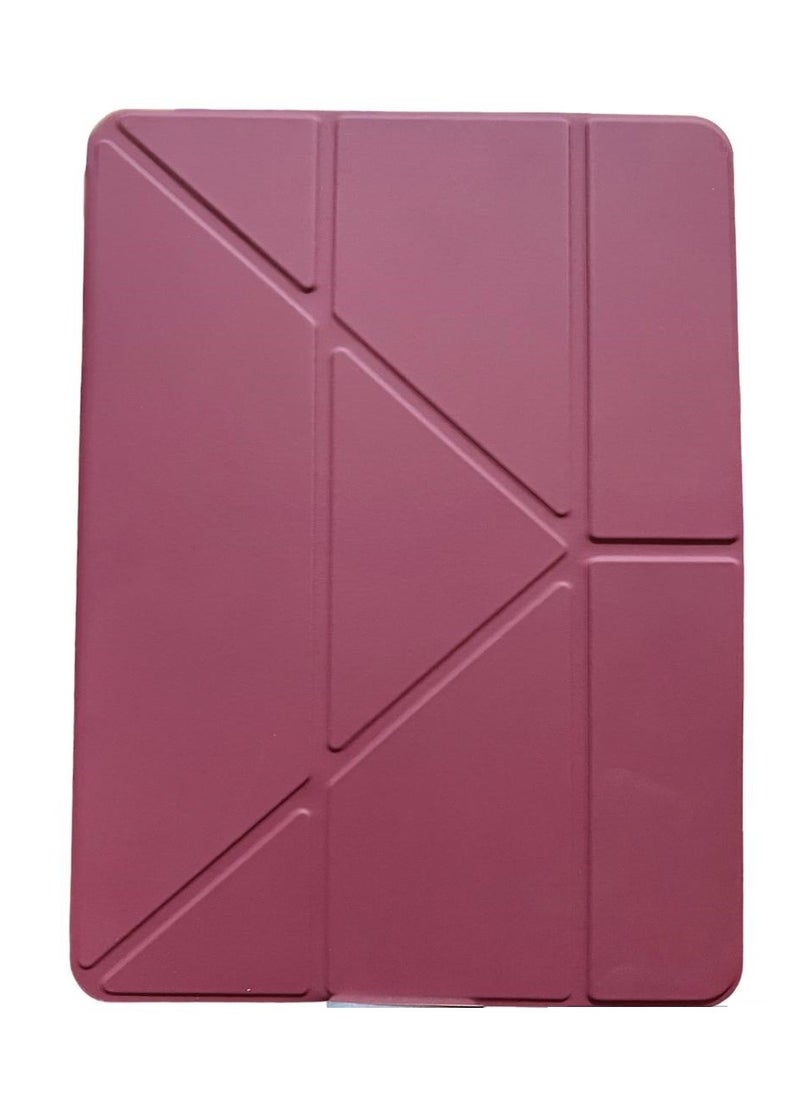 Case - Hoidokly Case Compatible with iPad 10.2 Inch 2021/2020 iPad 9th/8th Generation & 2019 iPad 7th Generation with Pencil Holder, Protective Case with Soft TPU Back, Auto Sleep/Wake Cover, Wine red - Image 1