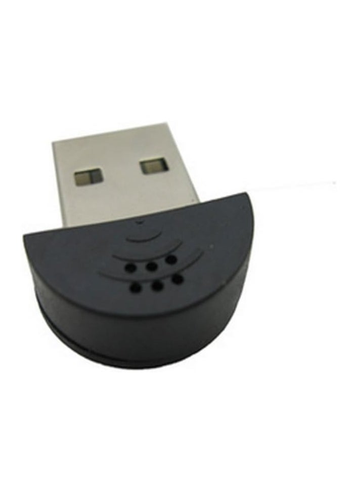 Generic - 2 Pcs USB 2.0 Mini Microphone, Laptop/Desktop PC Plug and Play for Skype, MSN, Yahoo Recording, YouTube, Google Voice Search and Games - Image 1