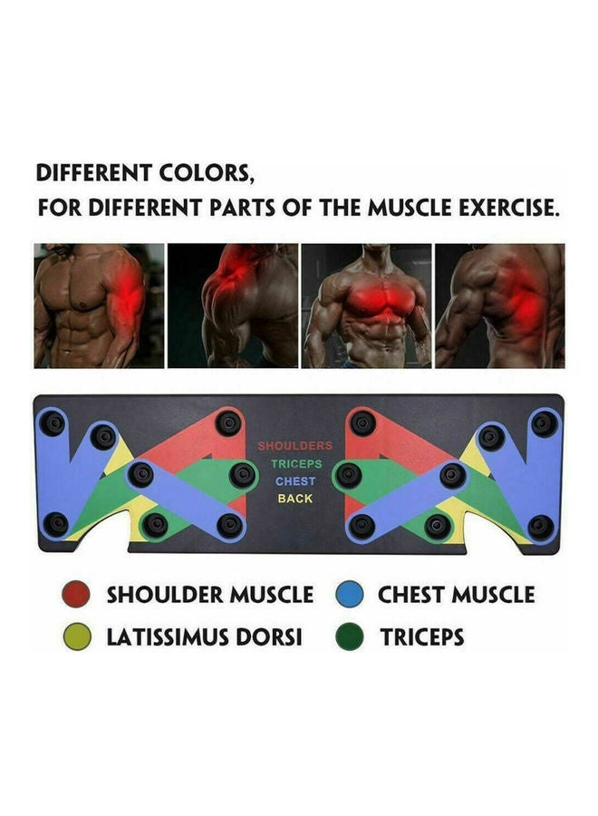 لوح تمارين الضغط مرمز بالألوان ومتعدد الوظائف 60 x 6 19سم - Image 4