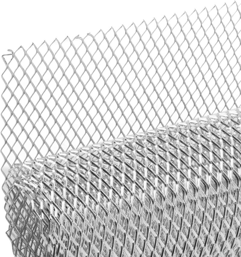 AggAuto 40"x13" Car Grill Mesh - Black Aluminum Alloy Rhombic Hole Bumper Grille Insert, Universal Fit - Image 1