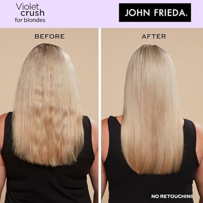 John Frieda VIOLET CRUSH PURPLE SHAMPOO 500 ML, PURPLE TONING SHAMPOO FOR BLONDE HAIR, SHAMPOO VALUE PACK - Image 3