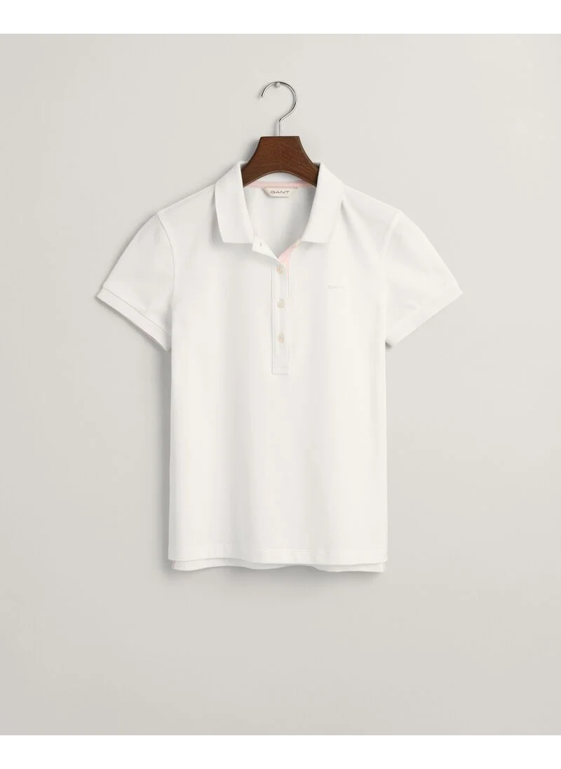 غانت Gant Contrast Collar Ss Pique Polo