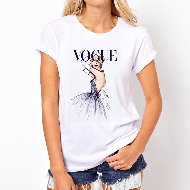 [Day hair] cross-border printing sexy T-shirt 3D big chest supply T-shirt short sleeve women's wear - Image 1
