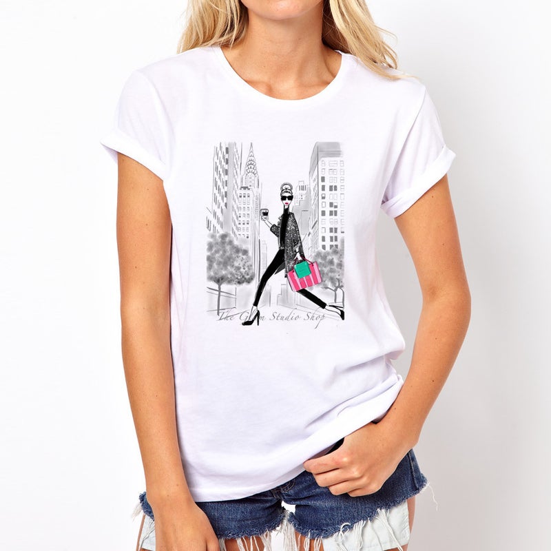 [Day hair] cross-border printing sexy T-shirt 3D big chest supply T-shirt short sleeve women's wear - Image 4