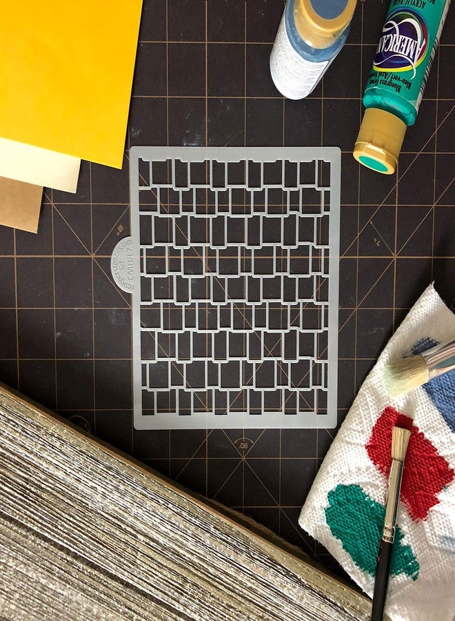 Designer Stencils Cedar Shake Roof Cookie and Craft Stencil CM087 by Designer Stencils - Image 3