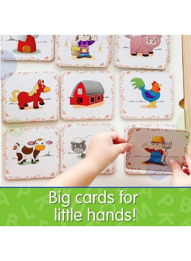 The Learning Journey My First Memory Game - Farm Memory - 20 Card Matching Memory Game - Educational Toddler Gifts for Boys & Girls Ages 2 and Up - Award Winning Learning Toy, Multi - Image 3