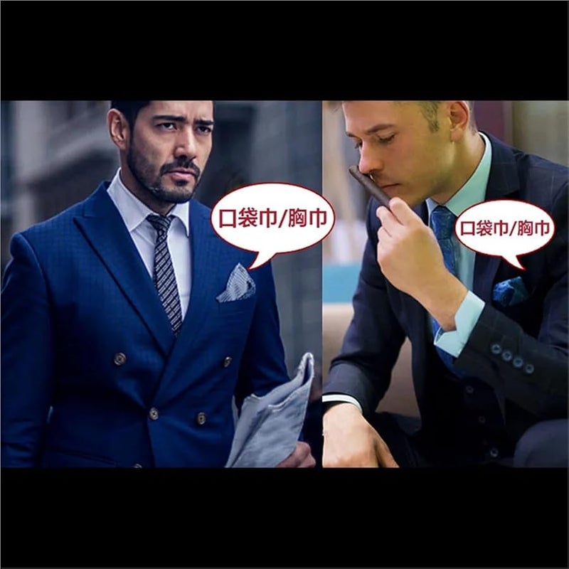 Hf12 23 Color Pocket Squares For Men 12PCS Floral Print Handkerchief Towels - Image 1