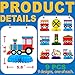 BonBeeDesign 9 Pack Train Table Decorations Train Party Decorations for Kids Birthday and Baby Shower Train Table Toppers - Image 4