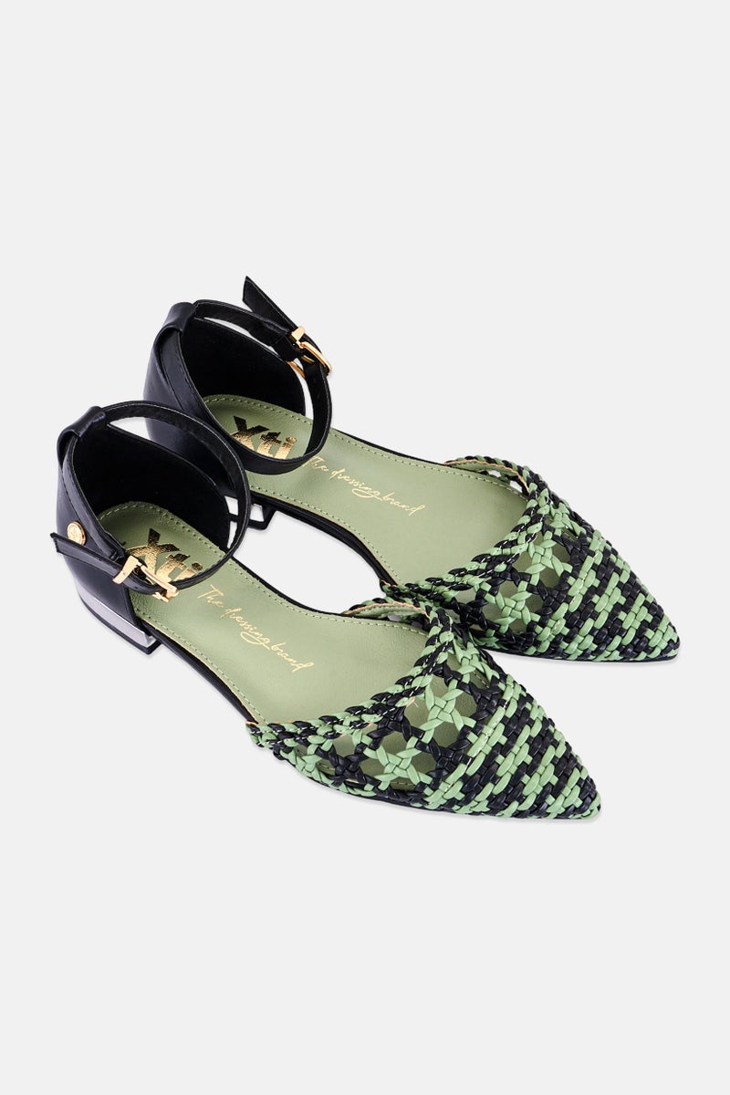 Xti Women Textured Adjustable Buckle Closure Pumps, Multicolor - Image 2