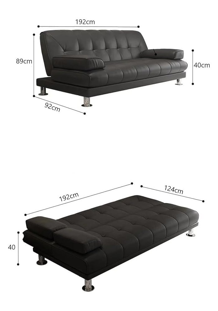 Poppins Home Unique Sofa Bed 2 Seater Multifunction Modern Design For Your Living Room (Blue) - Image 2