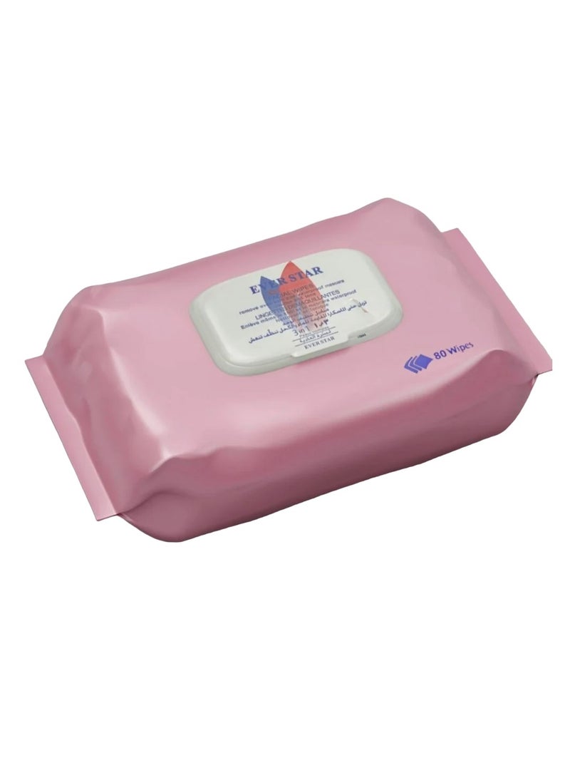 Ever star Cleansing Facial Wipes Pack Of 80 - Image 1
