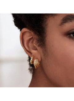 Mevecco Women Huggie Earrings Gold Hoop 14K Gold Filled Small Simple Handmade Hypoallergenic Everyday Jewelry  - Image 2