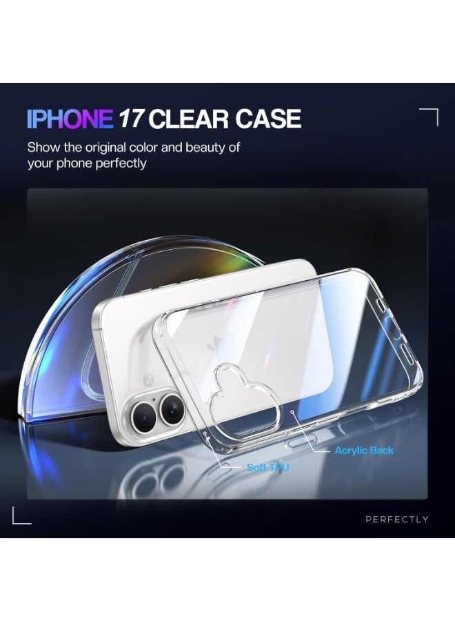 TIGER iPhone 17 Case Clear, Ultra Slim iPhone 17 Cover Drop Protection Shockproof Protective Phone Case for iPhone 17 6.3 inch - Image 3