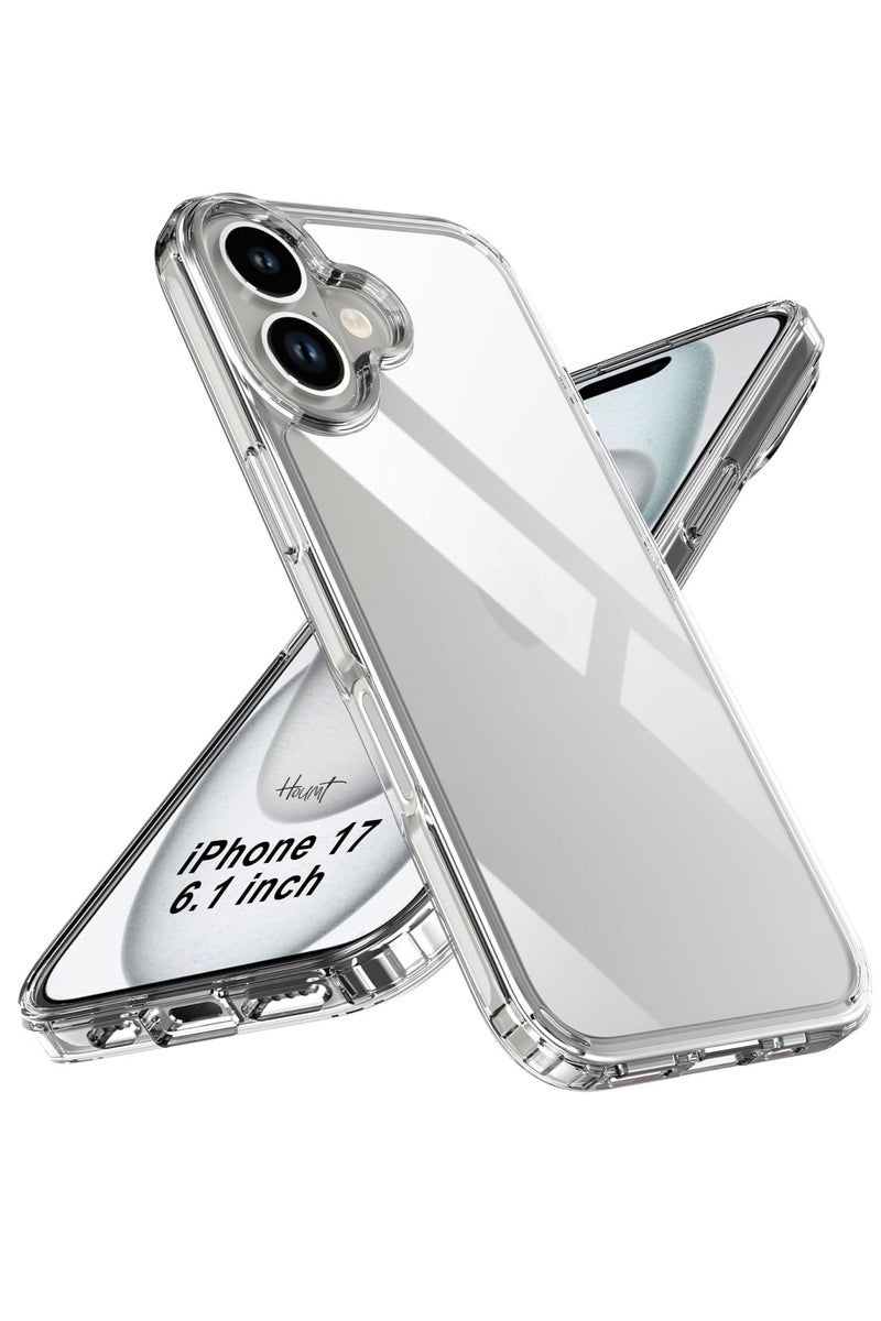 TIGER iPhone 17 Case Clear, Ultra Slim iPhone 17 Cover Drop Protection Shockproof Protective Phone Case for iPhone 17 6.3 inch - Image 1