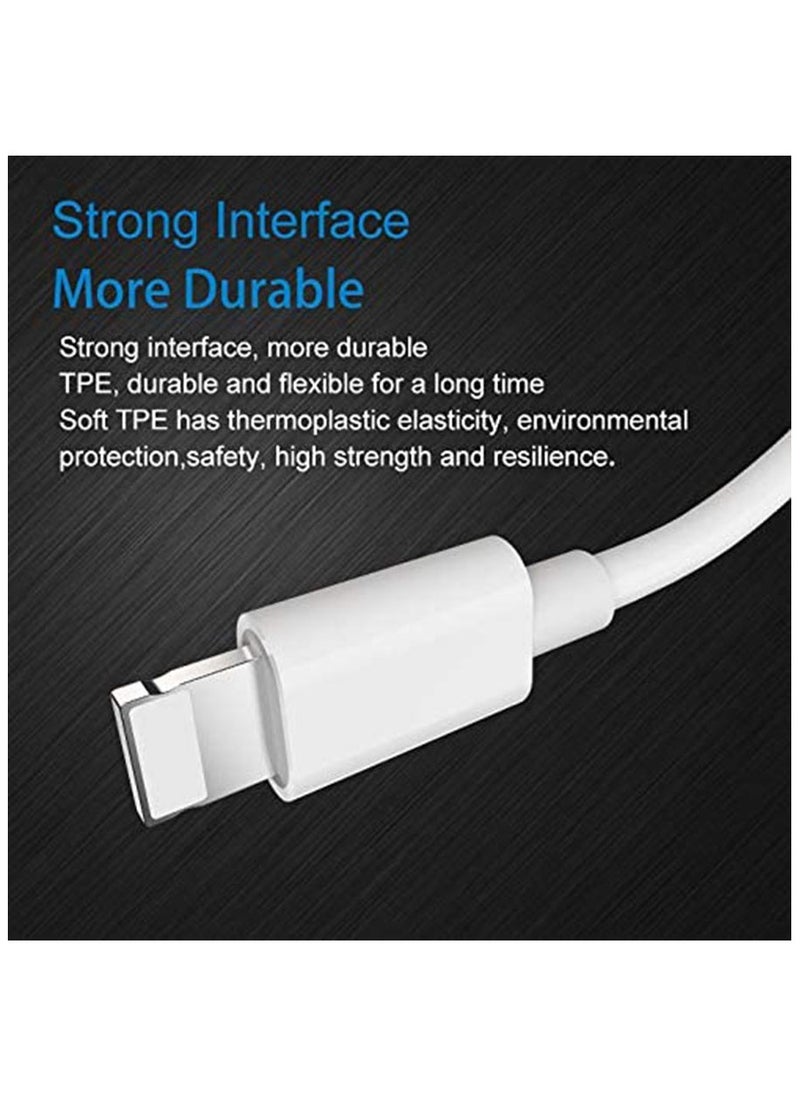 Filly iPhone Cable 1 Meter Lightning Cable iPhone Charger Cable USB A to Lightning Cable for iPhone 14/14 Pro/14 Plus/14 Pro Max, iPhone 13-8 All Series-White  - Image 5