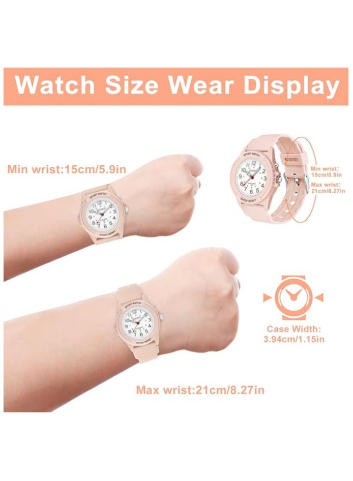 KASTWAVE Kids Analog Watch for Boys Girls, Waterproof Time Teaching Watch with Night Light - Image 4