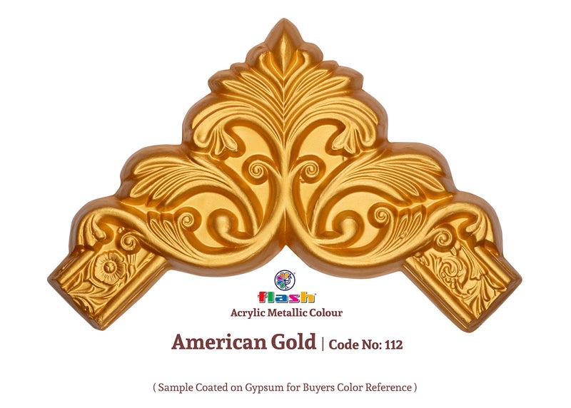 Flash Metallic Color (American Gold, 200ml). - Image 2