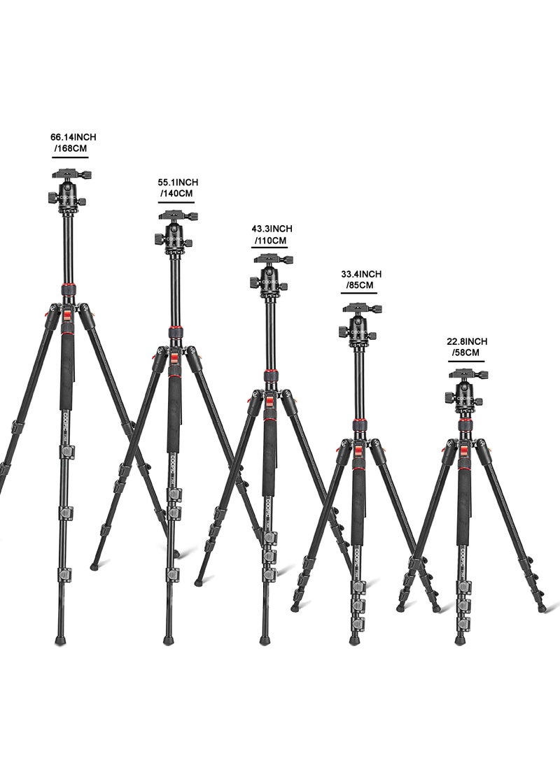 Coopic T264 Portable Lightweight 2in1 Tripod and Monopod with Tripod bag and Mobile holder used for SLR DSLR Cameras Max Load 5kg  - Image 3
