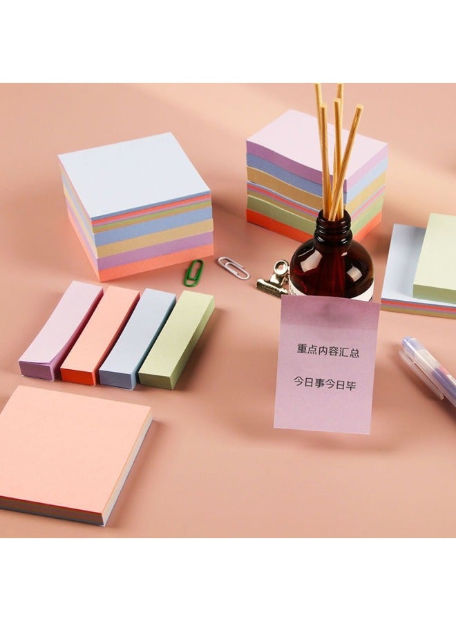 HELPS Morandi Colorful Sticky Notes Customized Colorful Student Stationery Message Note Stickers Office Can Be Pasted Hand-tearable Note Paper - Image 2