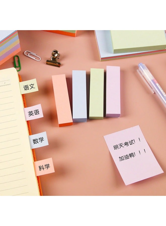 HELPS Morandi Colorful Sticky Notes Customized Colorful Student Stationery Message Note Stickers Office Can Be Pasted Hand-tearable Note Paper - Image 3