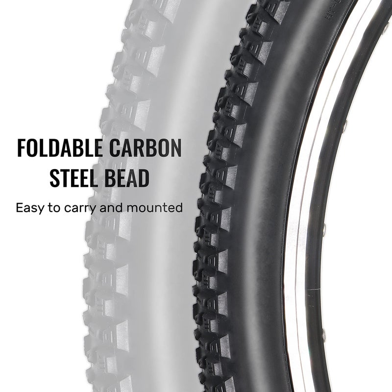 Mohegia Bike Tire 26X1.95 Folding Bead Replacement Tire For Mtb Mountain Bicycle - Image 4
