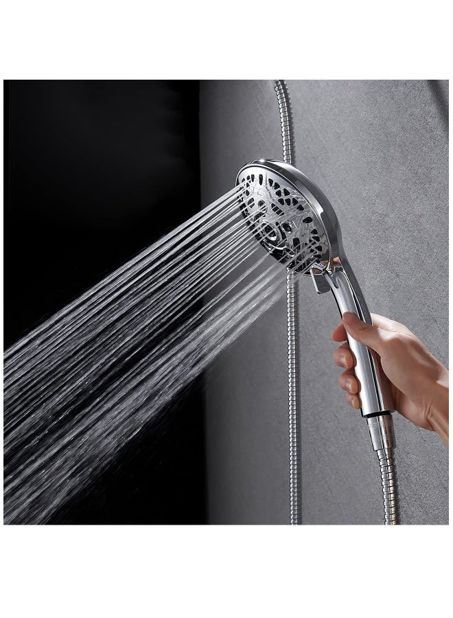 Handheld Shower Head with Filter, High Pressure Shower Head with Filter for Hard Water, Voolan 9 Spray Modes Detachable Shower Head with Upgraded Filter Water Softener, Energy Class A+++ - Image 5
