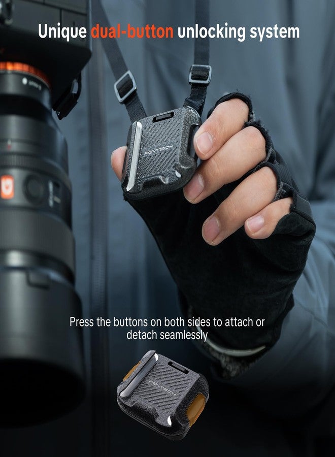 PGYTECH Camera Shoulder Strap Mount Quick Release Clamp & Plate Kit, Aluminum Alloy Arca Swiss Plate Camera Adapter Base for Shoulder Straps Tripods Stabilizers - Image 2