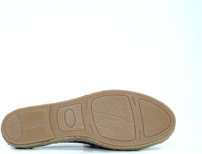 HUSH PUPPIES Nude Leather Espadrille Slippers - Image 4