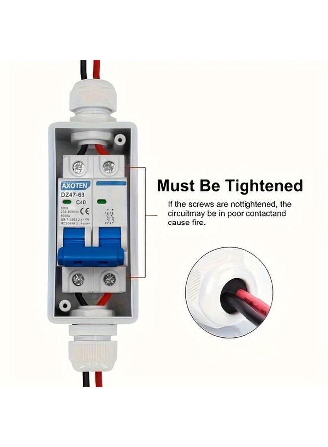 15A DC Circuit Breaker for Photovoltaic Solar Systems 10 63A Dual Protection - Image 3
