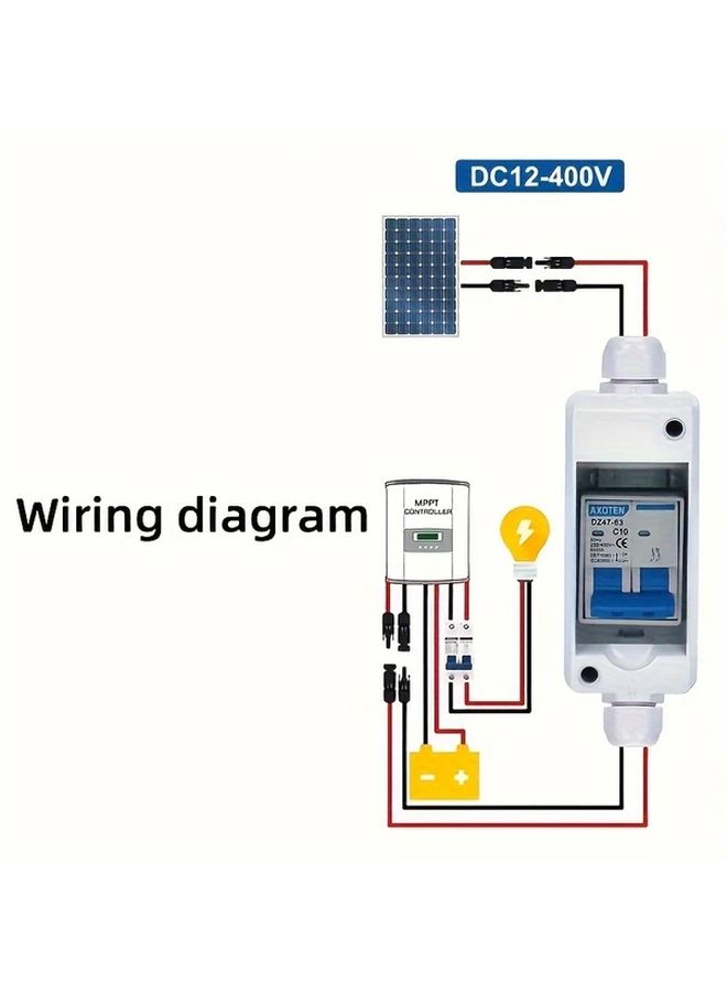 15A DC Circuit Breaker for Photovoltaic Solar Systems 10 63A Dual Protection - Image 5
