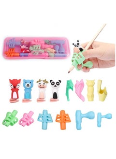 15-Piece Pencil Grips for Kids Handwriting Multicolour