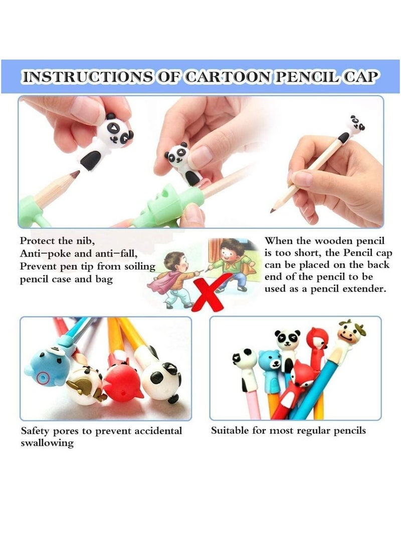 HomarKet - 15-Piece Pencil Grips for Kids Handwriting Multicolour - Image 1