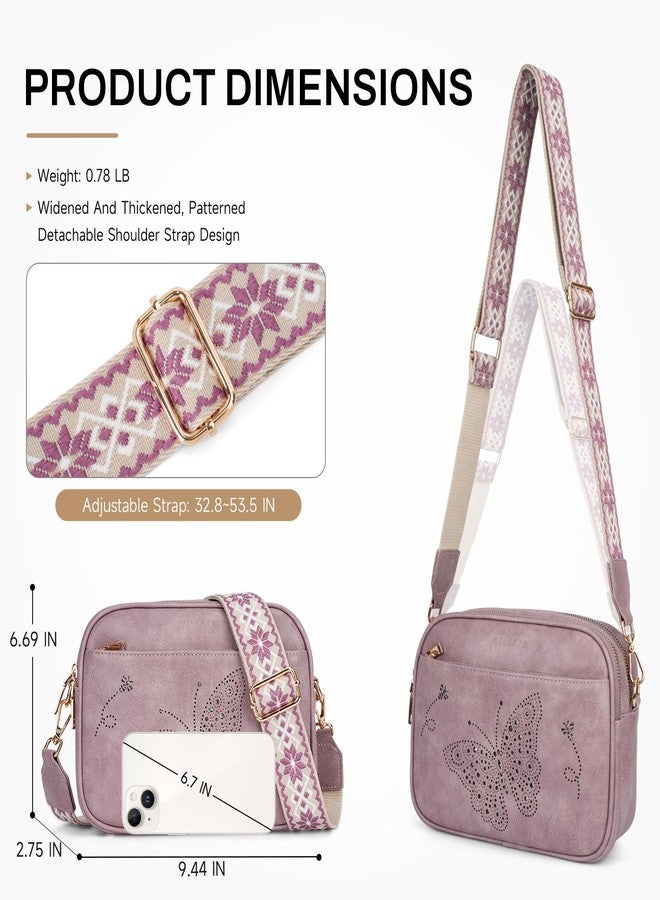 KITEVIUN Crossbody Purse for Women Vegan Leather Small Crossbody Bags with Adjustable Strap Multiple Pockets, 4-white-brown, Small, Classic - Image 5