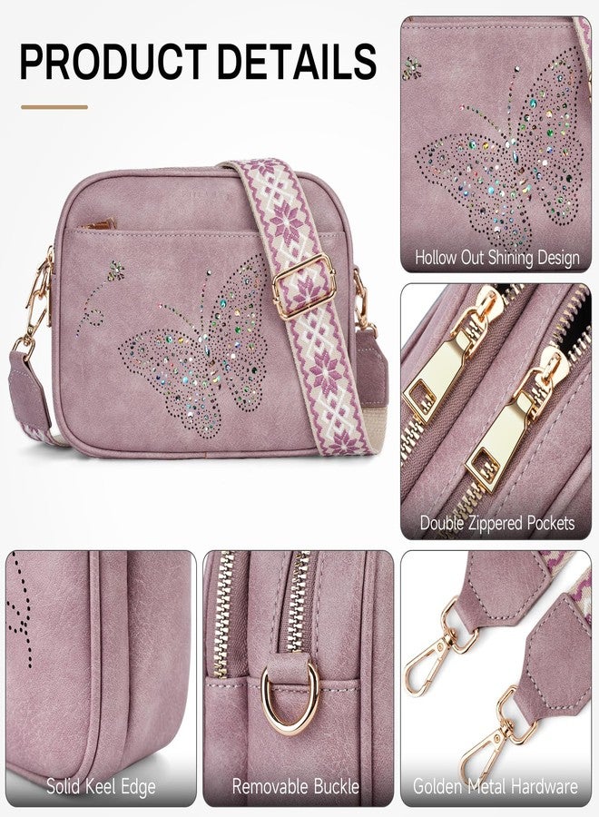 KITEVIUN Crossbody Purse for Women Vegan Leather Small Crossbody Bags with Adjustable Strap Multiple Pockets, 4-white-brown, Small, Classic - Image 4