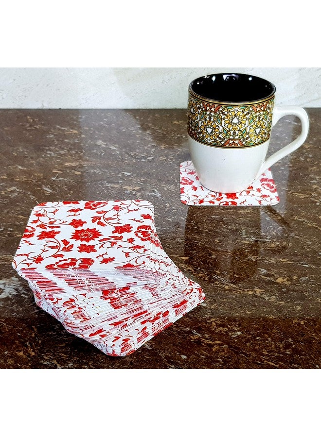 esplanade Disposable Printed Paper Coasters (Set of 100) - Use and Throw Reversible Paper Coasters-Perfect for Bar, Hotel, Restaurant Purpose & Parties. - Image 4