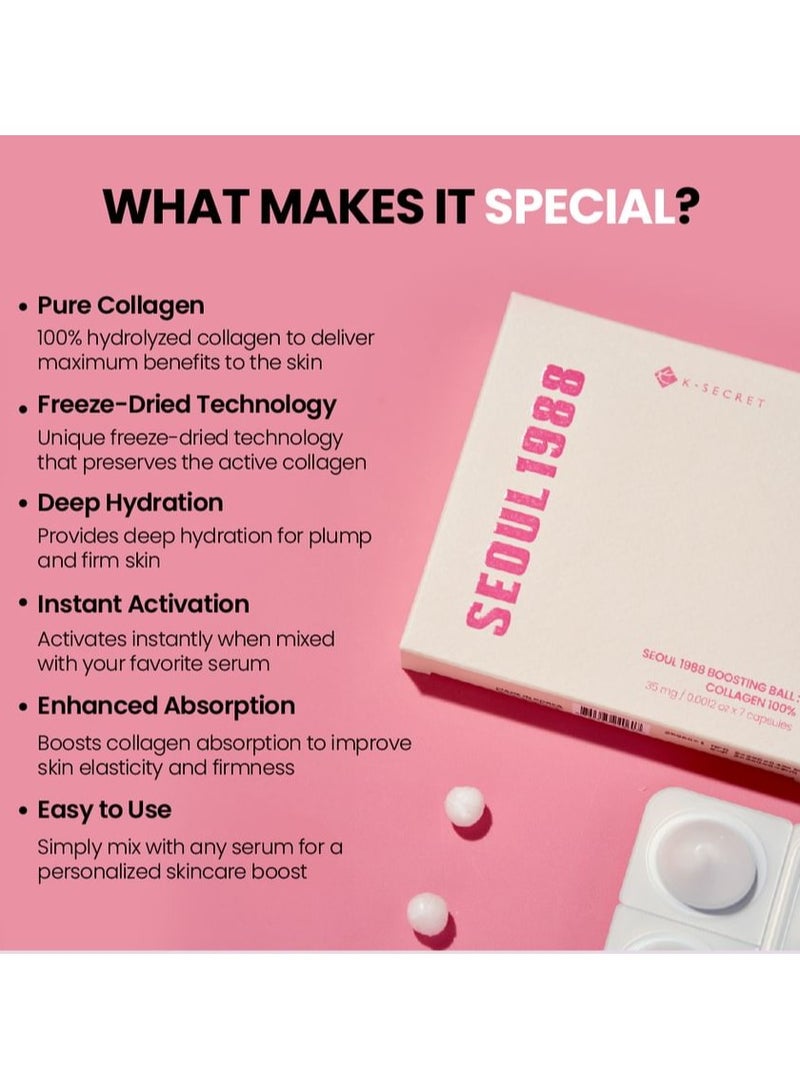 K-SECRET KSECRET - سيول 1988 كرة تعزيز: كولاجين 100% 7 كبسولات - Image 4