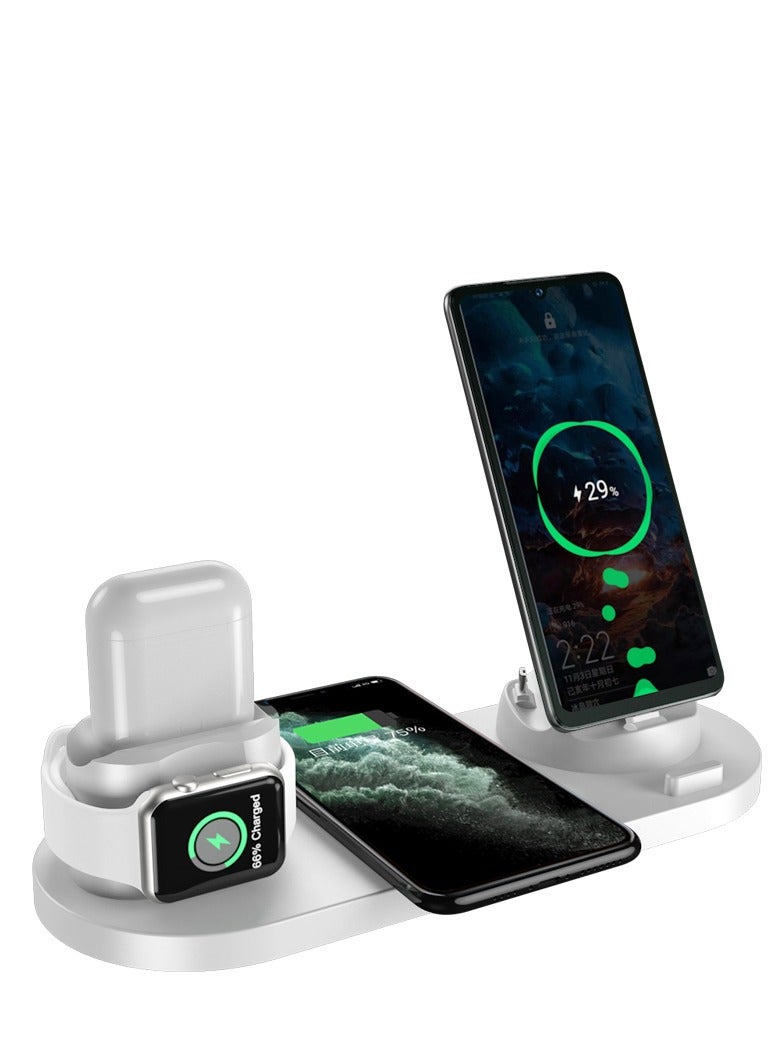 General Wireless Charger, 15w 3-in-1 Fast Wireless Charger Stand, Compatible with iPhone Watch Headphones (Other Headphones that Support Wireless Charging)  - Image 3