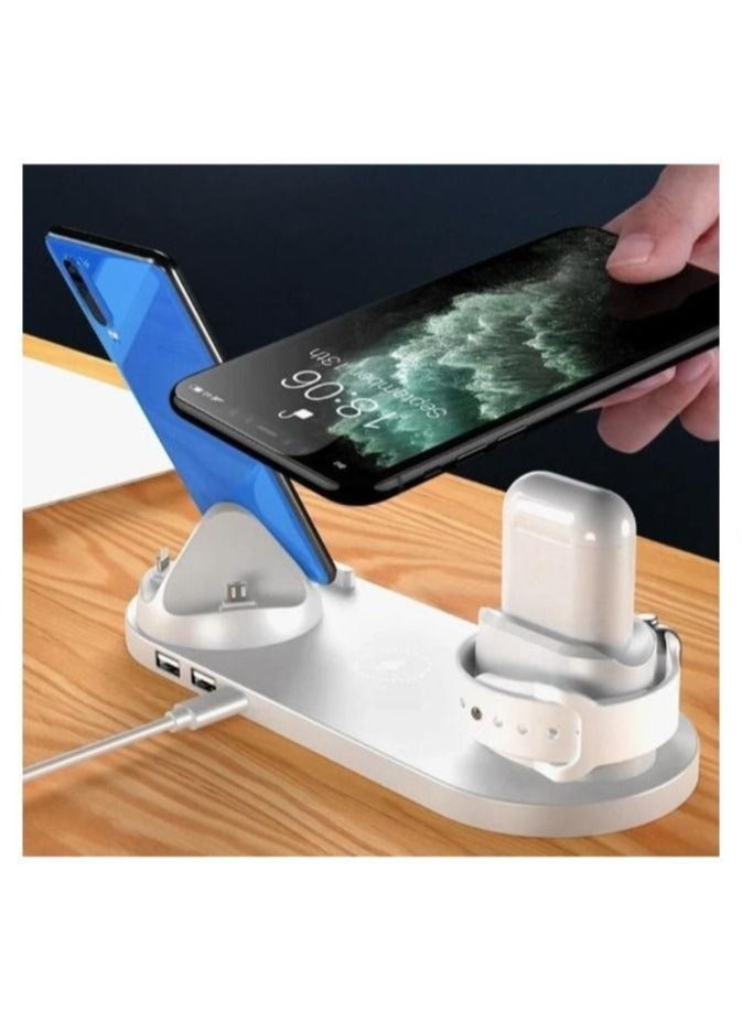General Wireless Charger, 15w 3-in-1 Fast Wireless Charger Stand, Compatible with iPhone Watch Headphones (Other Headphones that Support Wireless Charging)  - Image 5
