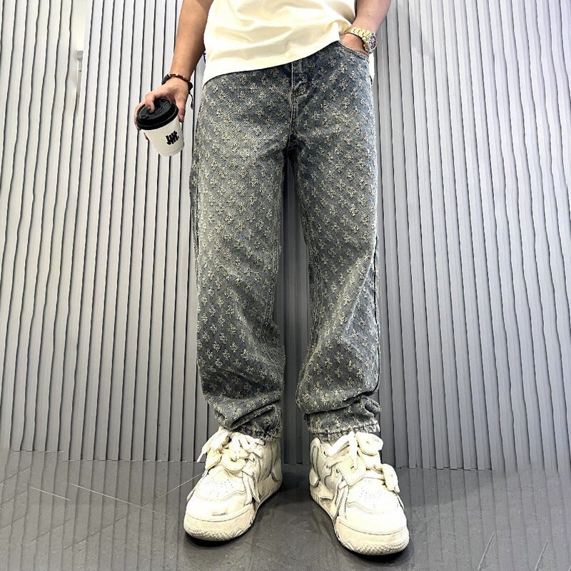 Unisex Casual Daily Denim Jeans - Image 1