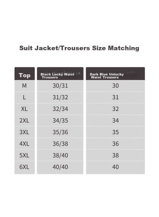 Patova Patuowasi Men's Suit Set, Slim Fit Professional Formal Wear, Men's Business Suit, Small Suit For Weddings, Black, XL - Image 5