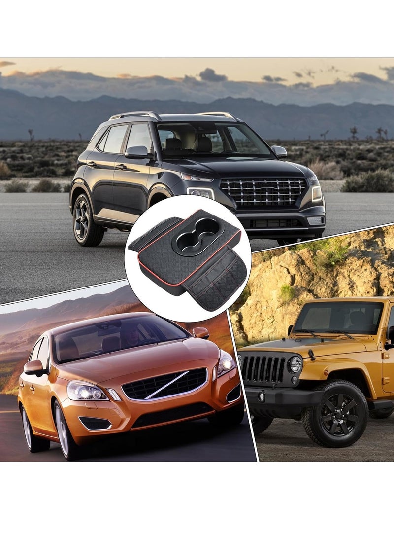 عام غطاء مسند ذراع السيارة ، غطاء مسند ذراع السيارة ، وسادة مسند ذراع السيارة للماء ، وسادة صندوق مقعد مسند ذراع السيارة ، اكسسوارات السيارات الداخلية ، وسادة حماية مسند ذراع السيارة لمعظم المركبات ، وسادة مسند ذراع متعددة الوظائف - Image 4