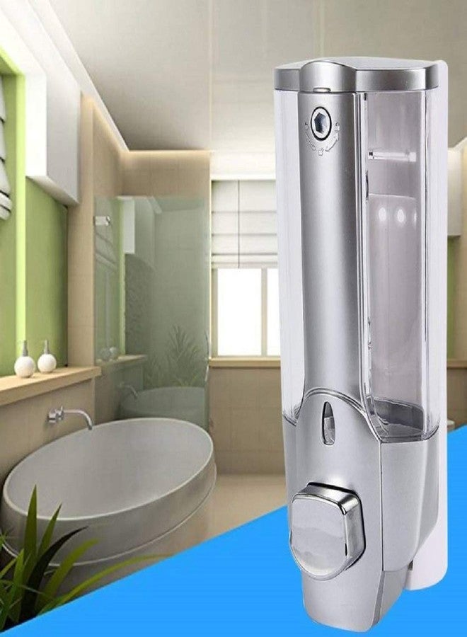 FULKIZA™ Soap Dispenser with Lock (Silver/Grey) Lockable Soap/Shampoo/Conditioner/Lotion Gel Dispenser (350 ml) - Image 2