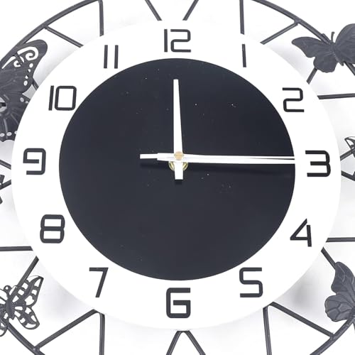 AVVIC MART Stylish Metal Analog Wall Clock for Living Room, Bedroom, Office, Kitchen, Home and Hall | Antique Fancy Big Size Modern Wall Watch for Home Decor (Style-25, 40CM) - Image 3