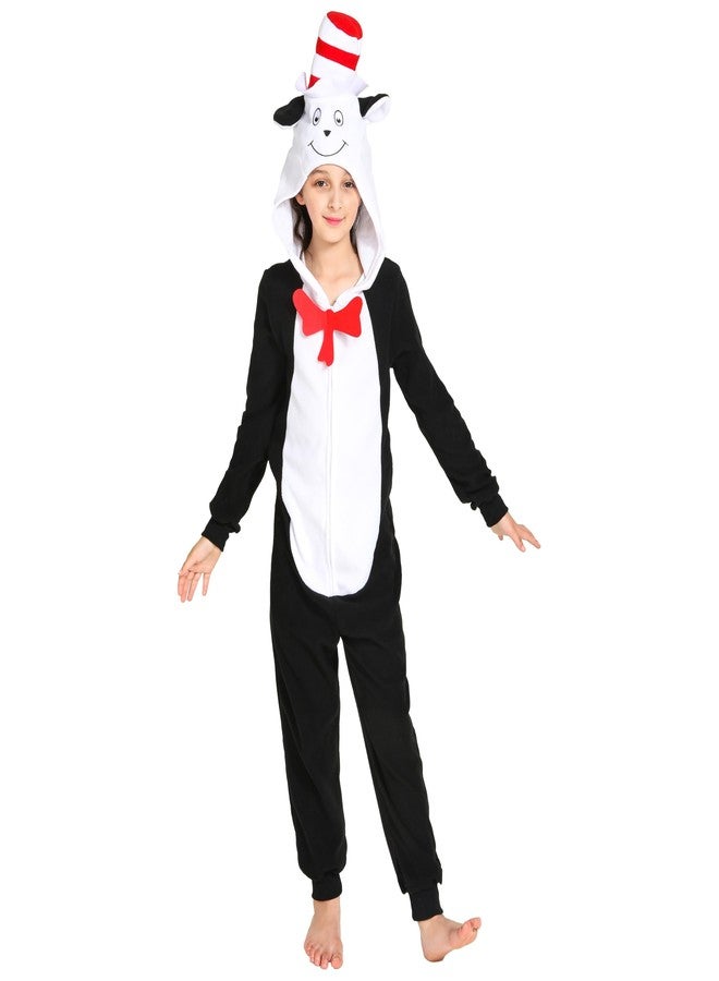 Leadtex Unisex Kids Animal Onesie Cat Costume, Girls Boys Halloween Costumes Cat Animal Onesie for kids XL10-12 - Image 1