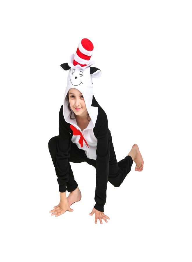 Leadtex Unisex Kids Animal Onesie Cat Costume, Girls Boys Halloween Costumes Cat Animal Onesie for kids XL10-12 - Image 5