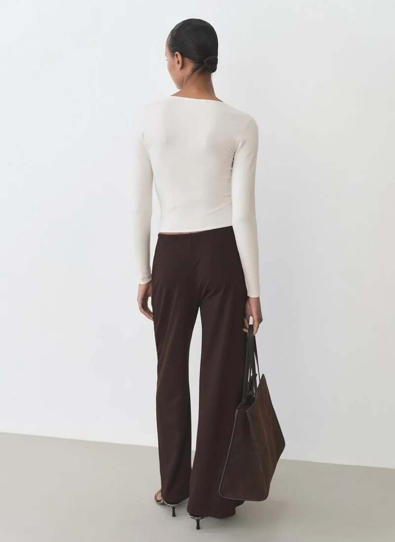 مانجو Fine-knit fitted sweater