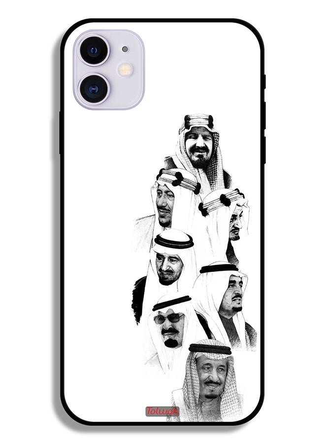 Tolwak Apple iPhone 11 Protective Case Saudi Kings Art B_W - Image 2