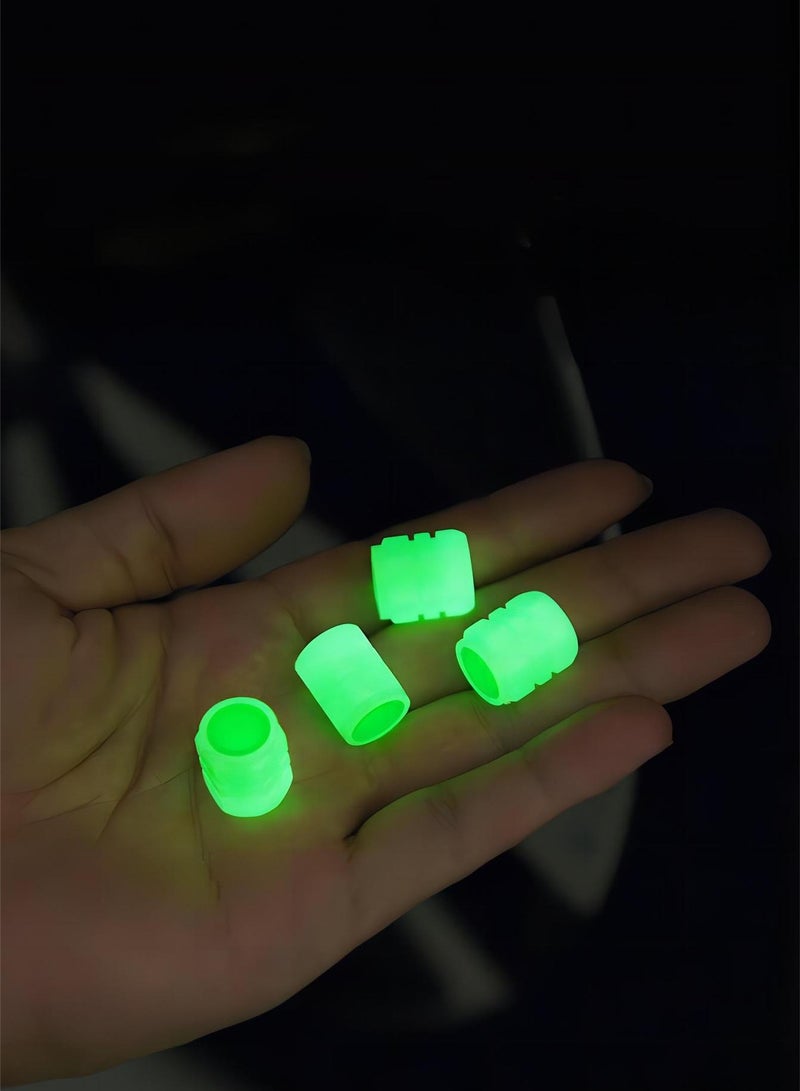 Generic Fluorescent Car Tire Valve Stem Caps, 20Pcs Universal Luminous Tire Air Valves Stem Caps, Glow in The Dark Tire Valves Caps for Most Cars, Motorcycles, and Bicycles  - Image 4