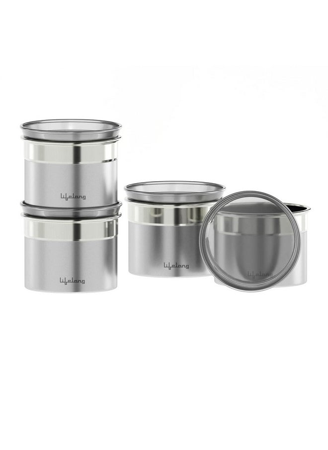 Lifelong Lifelong Kitchen Storage Canisters (Set of 4) |See through lid | 500 ml each | LLCAN04  - Image 1