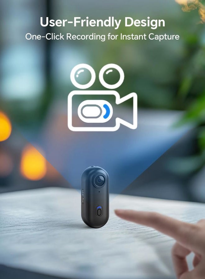 BOBLOV W4 4K Mini Body Camera, Wearable Camera with 360°Rotatable Clip & Magnetic Clip, 96 Minutes for Recording, Easy to Use for Lecture, Traveling, Pet Walking and Outdoors Activities - Image 5